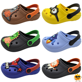 Babuche Infantil Menino com Personagens 2 em 1 – Leve, Confortável e Antiderrapante para o Dia a Dia