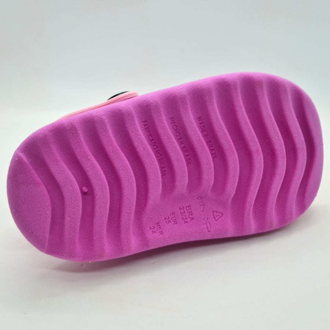 Chinelo Nuvem Menina Calçado Infantil 2 em 1 com Personagens Animados e Correia - Leve, Confortável