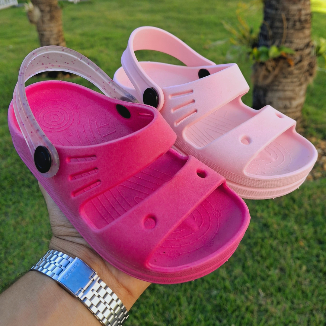 Papete Infantil Menina Calçado 2 em 1 com Correia - Leve, Macia, e Confortável para o Dia a Dia