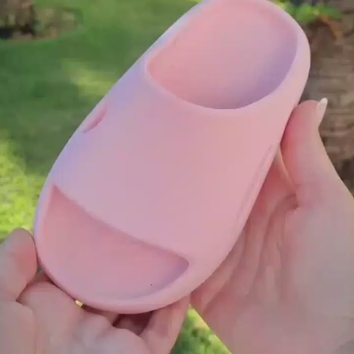 Chinelo Nuvem Menina Slide Calçado Rosa Bebe - Macio e Leve para o Dia a Dia